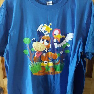 banjo-Kazooie & Duck Hunt style T shirt rare